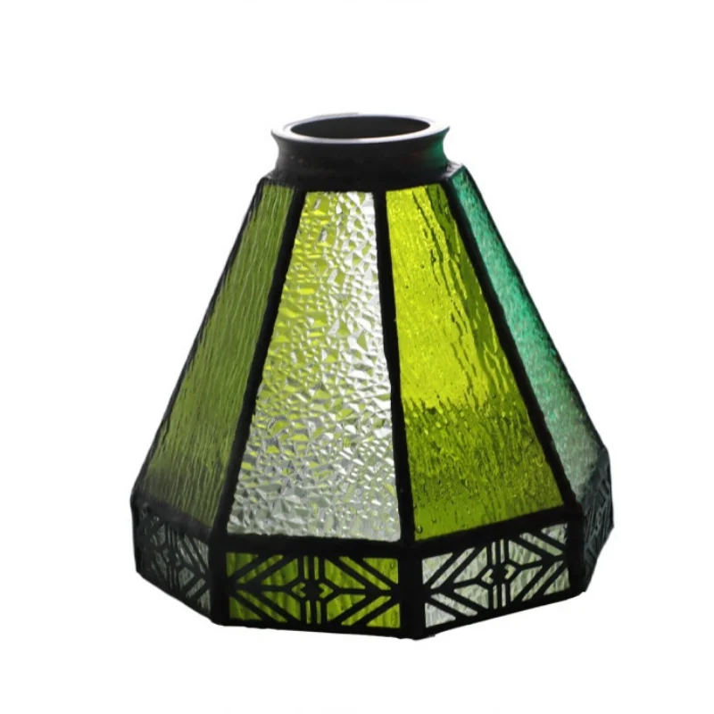 أباليك DecorBites™ الجدارية الخضراء من الزجاج مع إضاءة LED ومفتاح سحب بسلسلة، لغرفة النوم والحمام وغرفة المعيشة.