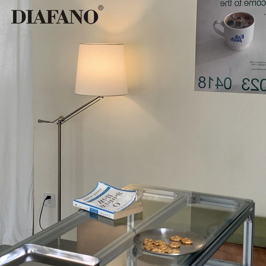 DecorBites™ Adjustable LED Floor Lamp for Modern Industrial Decor