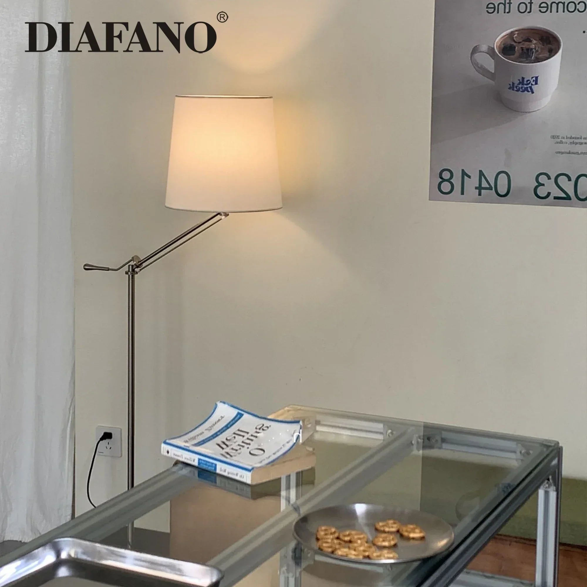 DecorBites™ Adjustable LED Floor Lamp for Modern Industrial Decor