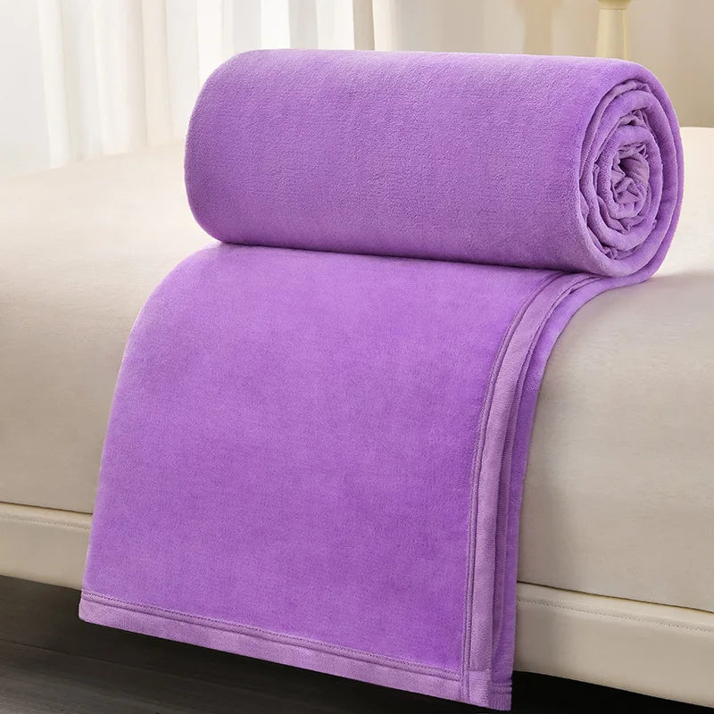 DecorBites™ Cozy Flannel Blanket: Multi-Functional Sofa Cover for Adults