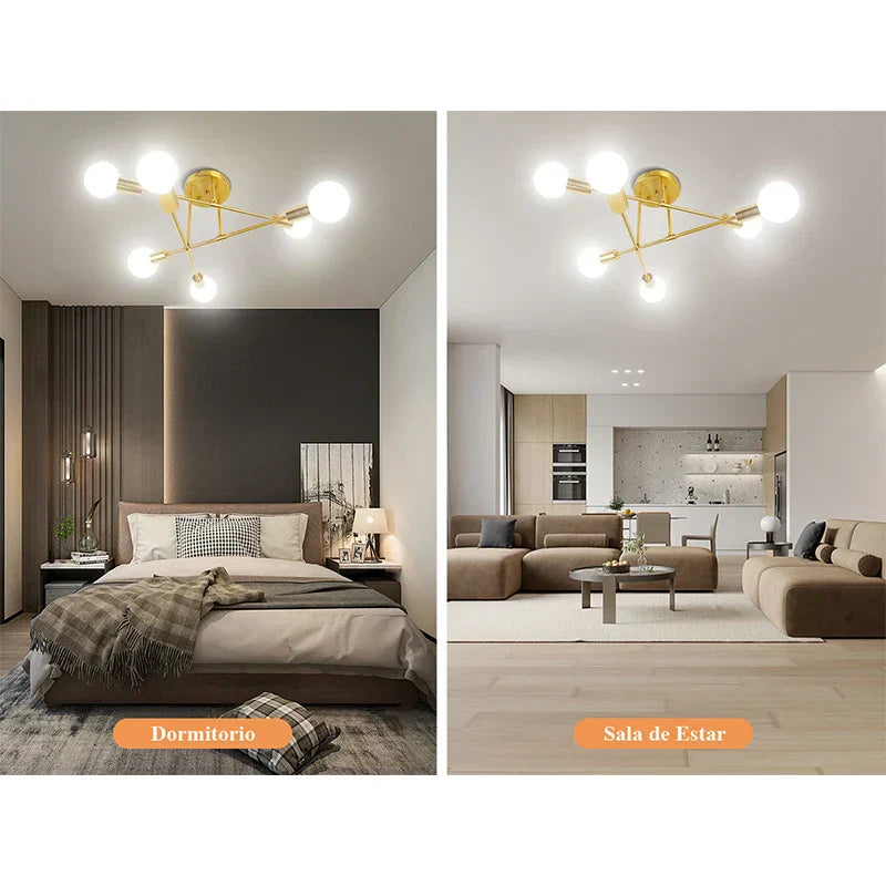 DecorBites™ ثريا سقف LED معلقة لغرفة المعيشة والمطبخ وديكور المنزل