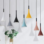 Modern Led Pendant Lights Multicolor E27 for Kitchen Fixtures Indoor Bedroom Dining Room Hanging Lamp Lampshade Home Chandeliers