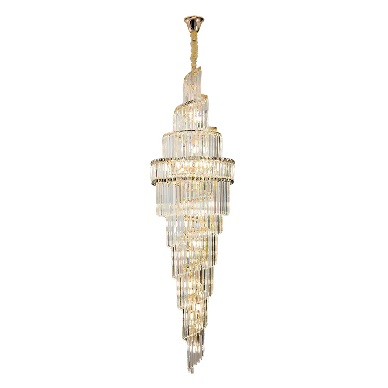 نجفة كريستال فاخرة K9 من DecorBites™: إضاءة سقف LED متلألئة لأناقة عصرية