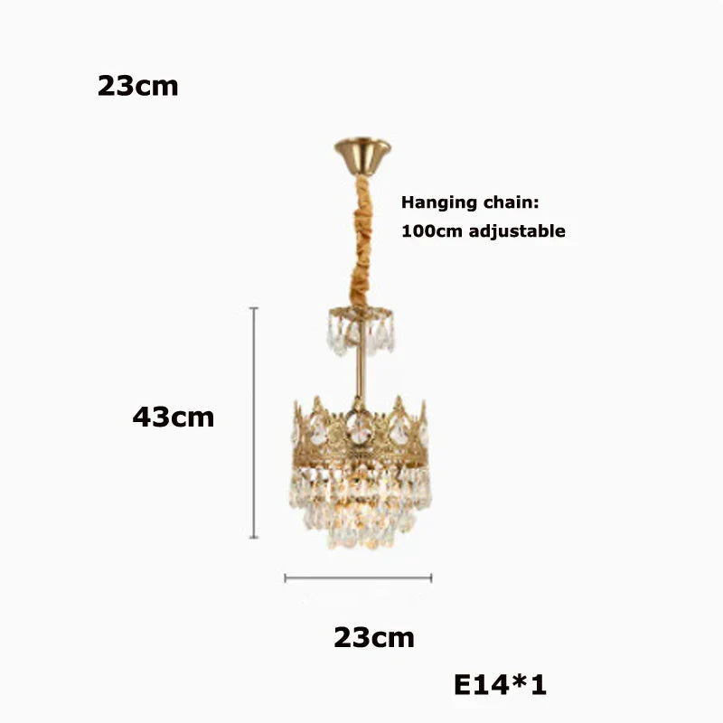DecorBites™ Crystal LED Pendant Light for Living Room