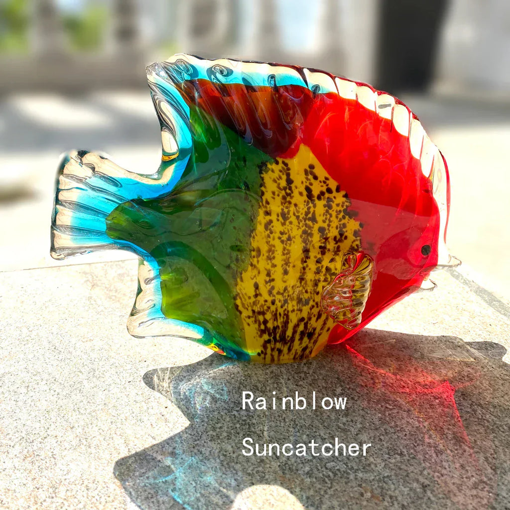 DecorBites™ Hand Blown Tropical Fish Glass Figurines Home Decor & Gift