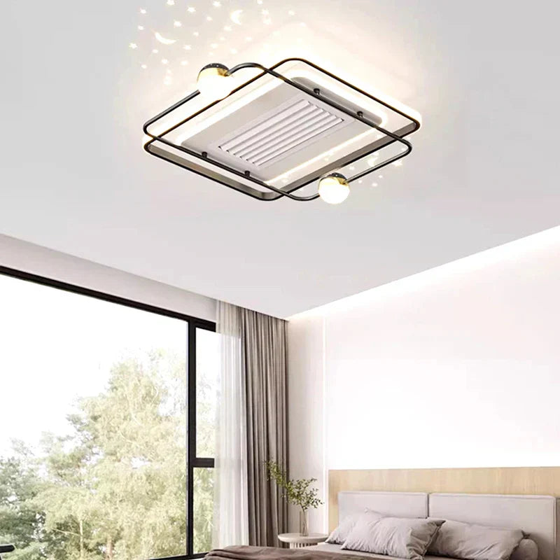 مروحة سقف غرفة نوم الأطفال DecorBites™ مع جهاز تحكم عن بعد وإضاءة LED عصرية