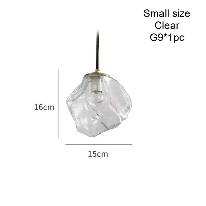 Nordic Ice Crystal Glass Pendant Light