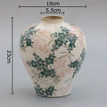 DecorBites™ Cracked Texture Blue & White Porcelain Vase, Table Decor, Flower Arrangement Aesthetic