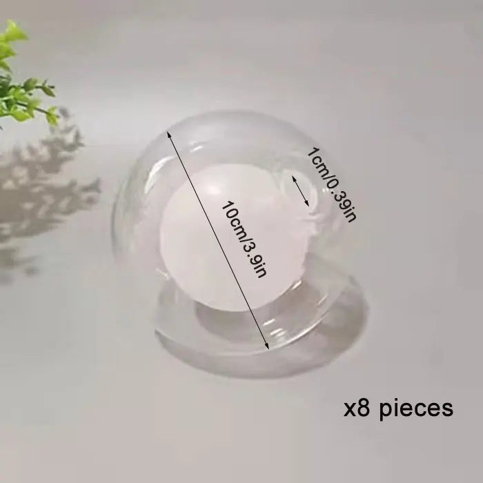 DecorBites™ 1/4/8pcs Pack 1cm Opening G4 Glass Shade Replacement Globes for Chandelier
