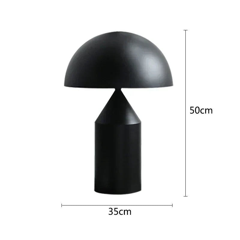DecorBites™ Iron Mushroom Table Lamp: Minimalist Nordic Design for Home Decor & Lighting