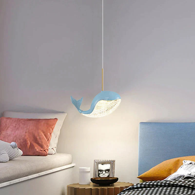 DecorBites™ Dolphin Chandelier: Modern Luxury Pendant Light for Living Room and Children's Bedroom