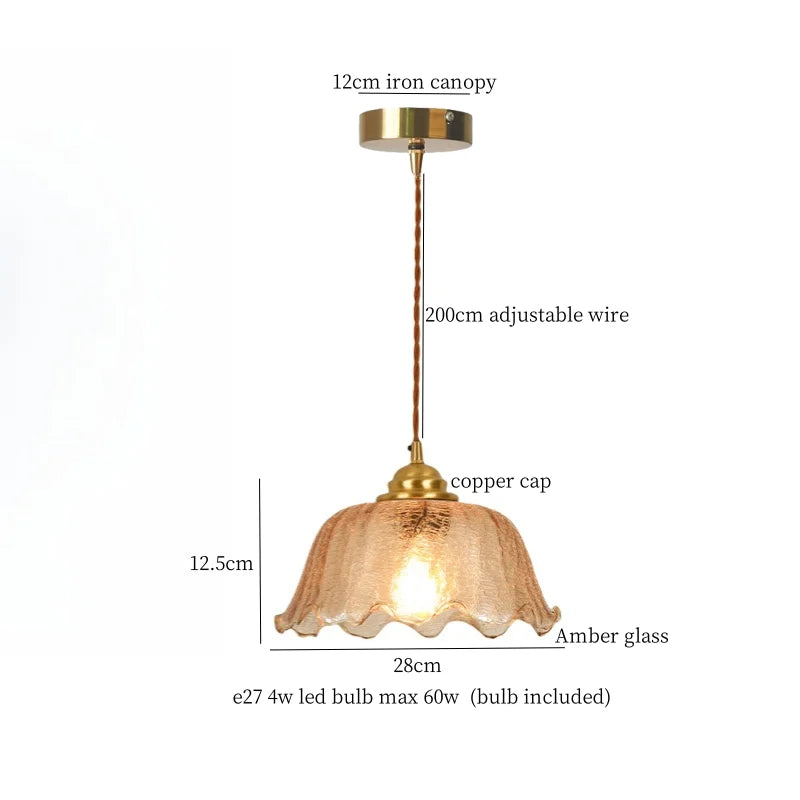 DecorBites™ Cracked Glass LED Pendant Lights for Home Decor, Restaurant, Living Room, Kitchen