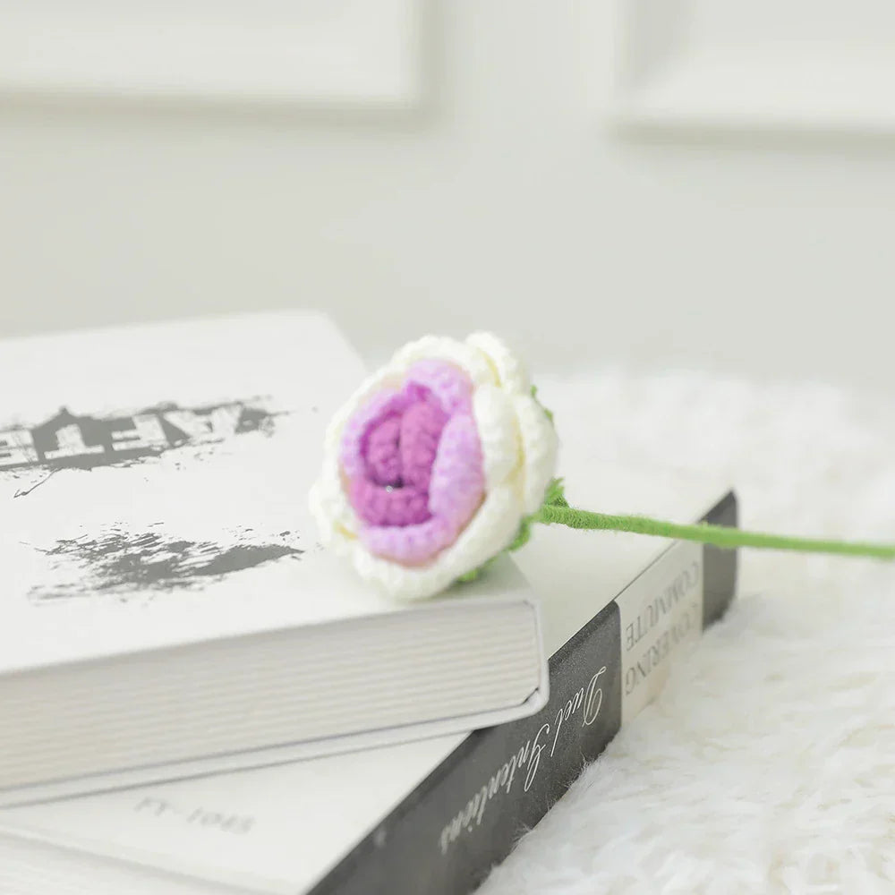 باقة ورد منسوجة DecorBites™ لافعلها بنفسك هدية كروشيه لعيد الأم أو الزفاف