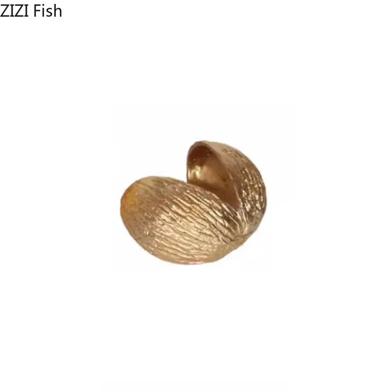 DecorBites™ Golden Nut Shell Ornaments Modern Crafts Desk Decoration Artwork Room Aesthetics Decor