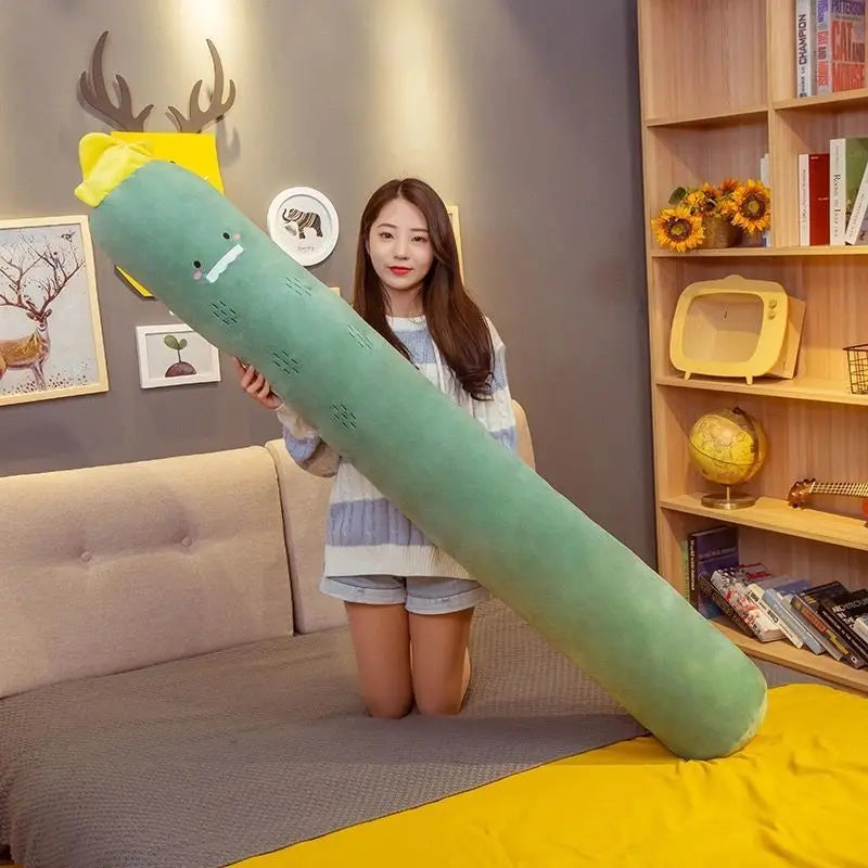 DecorBites™ Cylindrical Side Sleeper Pillow - Soft Pregnancy Sleep Support & Leg Comfort