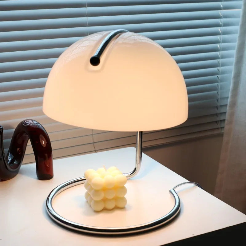 DecorBites™ Bauhaus Mushroom Modern LED Desk Lamp for Bedroom Living Room with Fireless Aromatherapy