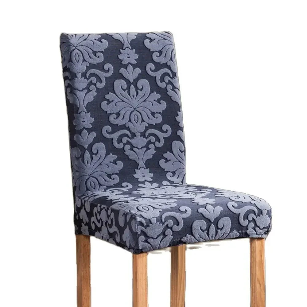 DecorBites™ 3D Embossed Print Spandex Chair Cover Slipcovers - Stretch, Elegant, Durable