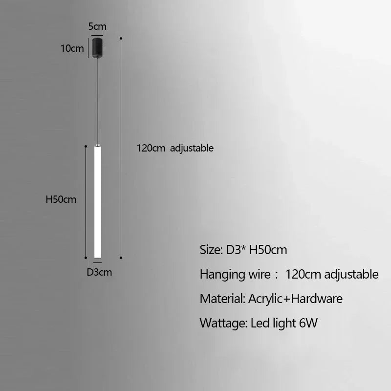 Acrylic Stair Pendant Lights for Modern Villa Decor - DecorBites™ Duplex Loft LED Chandelier