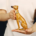 DecorBites™ Greyhound Metal Sculpture: Handcrafted Dog Figurine for Home Decor