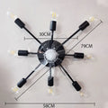 DecorBites™ Industrial Ceiling Fan with Remote Control - Silent Ventilator and LED Light