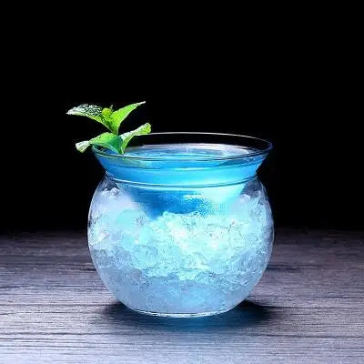 DecorBites™ 150ml Stemless Martini Chiller Ball Base Cocktail Glass Cup