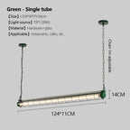 Retro Linear Glass Pendant Light In Polished Chrome