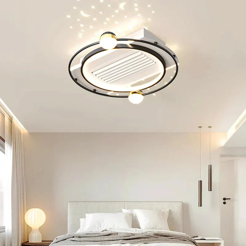 مروحة سقف غرفة نوم الأطفال DecorBites™ مع جهاز تحكم عن بعد وإضاءة LED عصرية