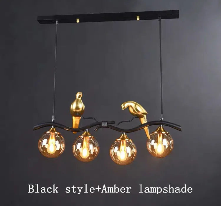 DecorBites™ مصابيح زجاجية متدلية لغرفة المعيشة والمطعم والكونتر، مصابيح LED للديكور الداخلي