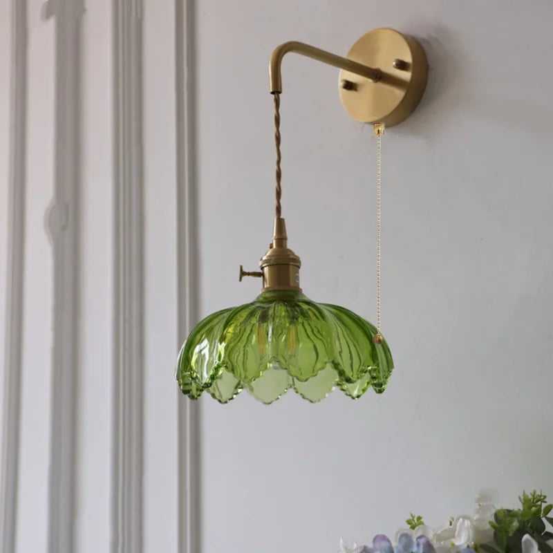 أضواء جدارية ليد DecorBites™ بمفتاح زجاجي أخضر للمطبخ وغرفة النوم وغرفة المعيشة