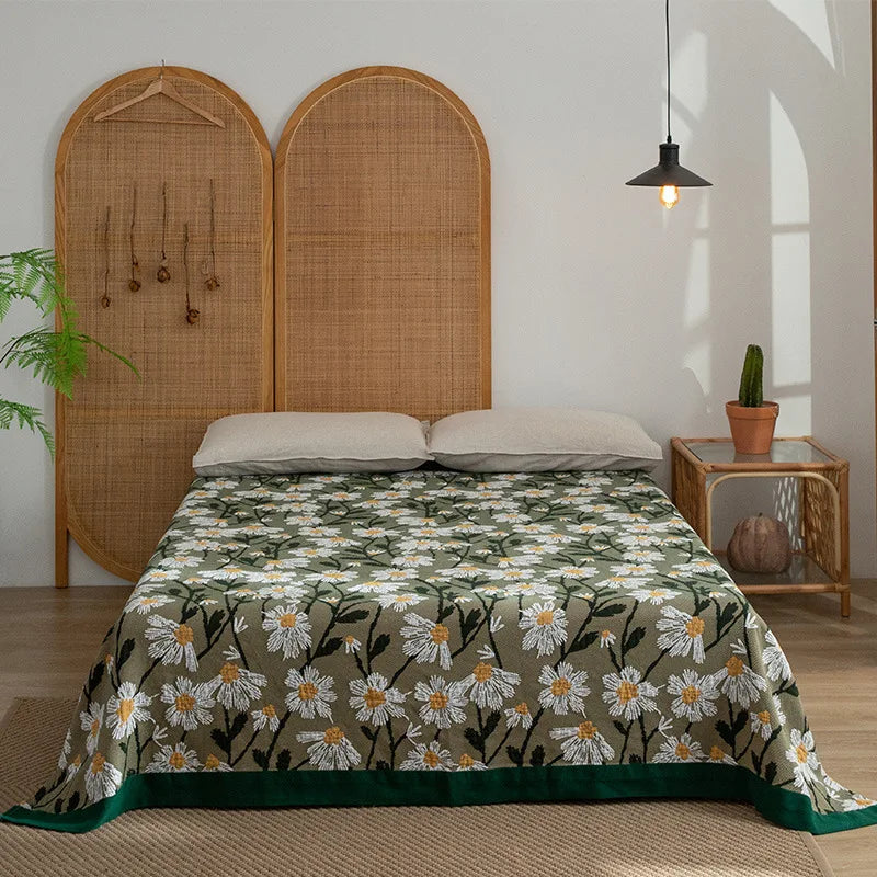 بطانية قطنية فاخرة من DecorBites™ - جودة ممتازة، 200*230 150*200، مثالية للأريكة أو السرير