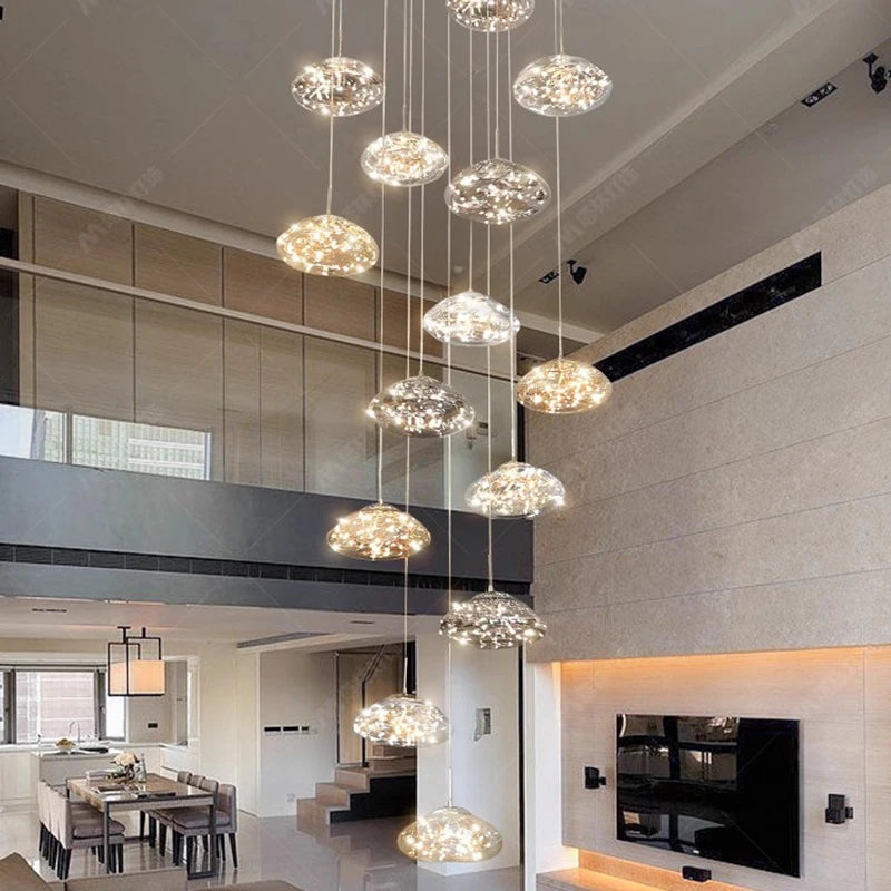 Modern Crystal Multi-Light Pendant Chandelier