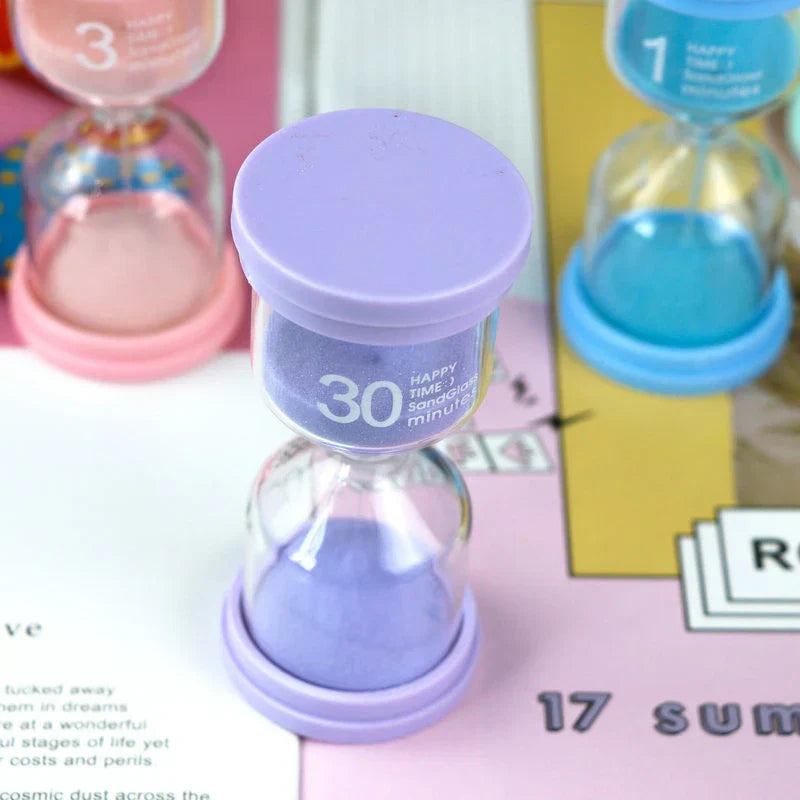 DecorBites™ Hourglass Sand Timer Desktop Ornament for Kids and Home Decor