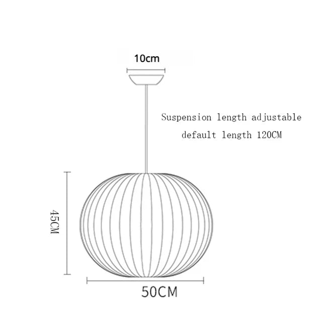 DecorBites™ Elegant Silk Designer Pendant Lamp for Home & Hospitality Lighting