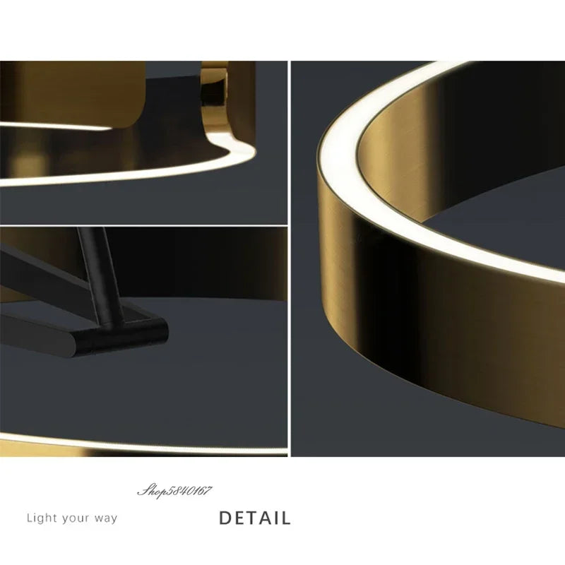 DecorBites™ Circular Luminescence LED Floor Lamp for Living Room Bedroom Hotel Decor