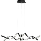 Minimalist White Linear LED Pendant Light