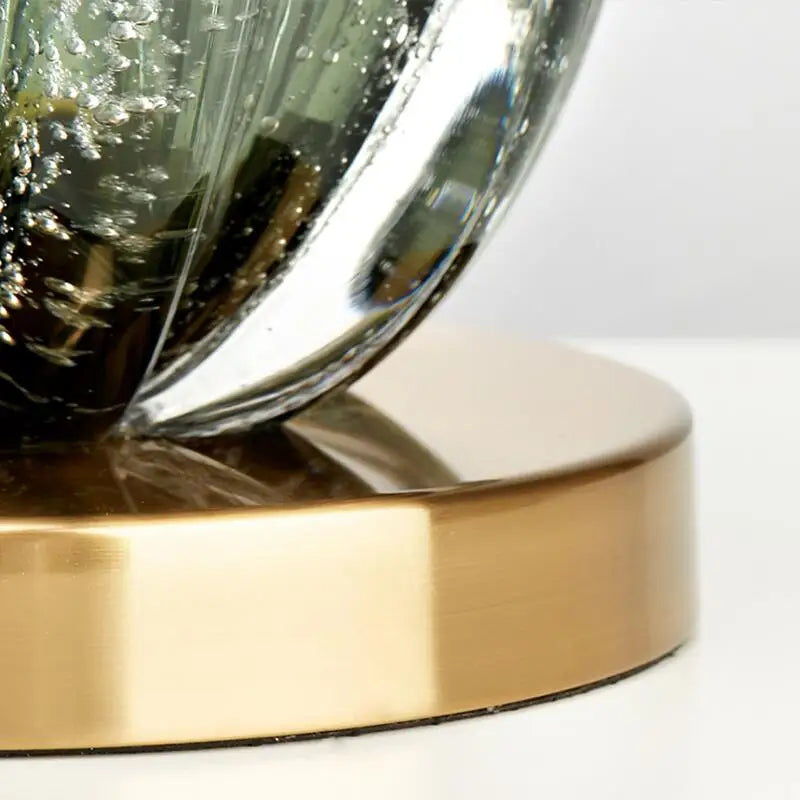 DecorBites™ Glass Table Lamp: Modern, Oversized, Simple Lighting for Bedroom and Living Room