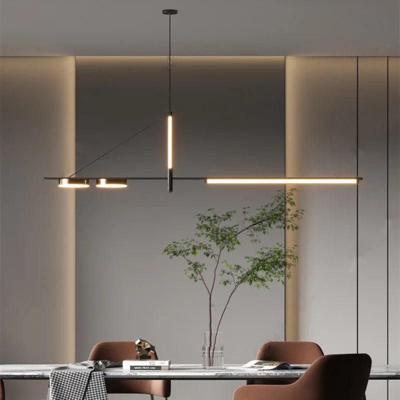 DecorBites™ Black Chandelier Modern Simplicity Pendant Lights for Living Dining Kitchen Tables