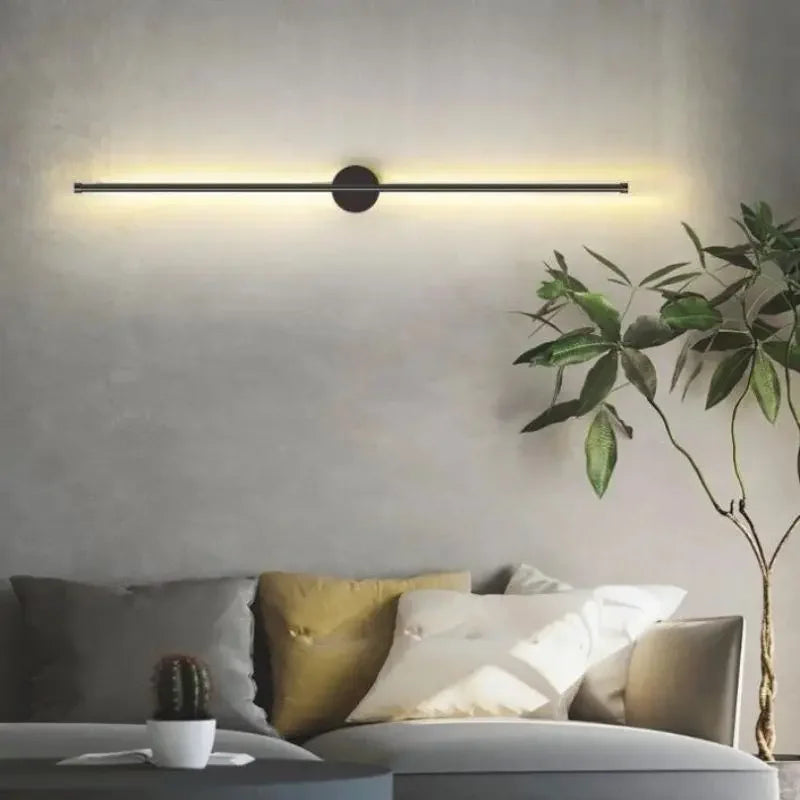 مصباح جداري LED أنبوبي خطي من ديكور بايتس™، لغرفة المعيشة، جانب السرير، بهو، ممر، لوحة إضاءة جدارية