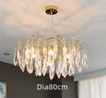 DecorBites™ Crystal Water Drop LED Chandeliers: Modern Luxury Branch Design for Living & Dining Rooms