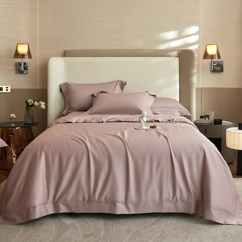 DecorBites™ 1400TC Pima Cotton Cozy Bedding Set: Soft, Breathable, Queen King Size Duvet Cover, Sheet, Pillowcases