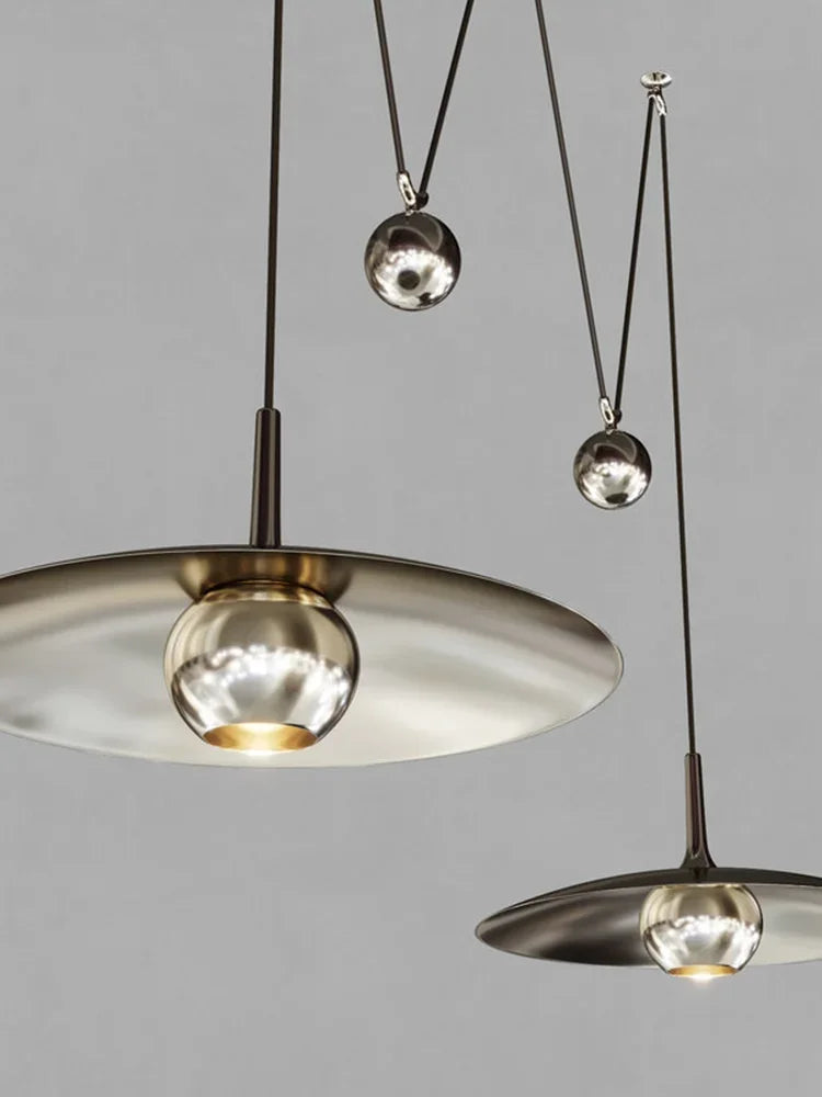 Postmodern Adjustable Metal Pendant Light