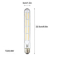 DecorBites™ لمبة إضاءة أنبوبية ليد (LED Filament Tubular Edison Bulb) درجة حرارة لون 6000K، موديلات T10 T185 T225 T30 T300، قوة 4 واط 6 واط 8 واط