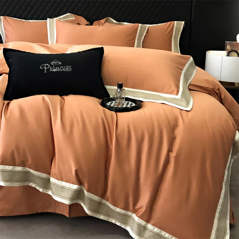 DecorBites™ 1000TC Luxury Embroidery Bedding Set - Full/Queen/King 4Pcs