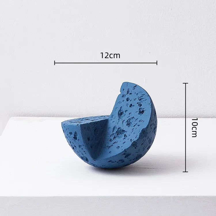 DecorBites™ Geometric Square Sculpture Stack Figurine Home Decoration Accessory