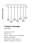 Modern Spiral Crystal Ball Staircase Pendant Chandelier