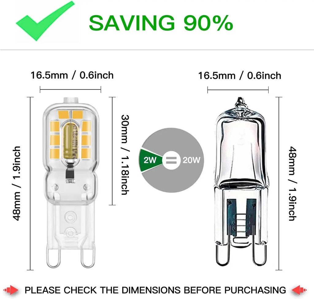 DecorBites™ G9 LED Bulb 2W 100-150lm 16xSMD3528 Warm White/Cool White 110V-220V
