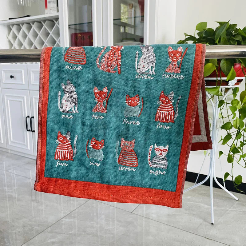 DecorBites™ Cotton Gauze Hand & Face Towel Set - 35x75 CM - 20 Colors
