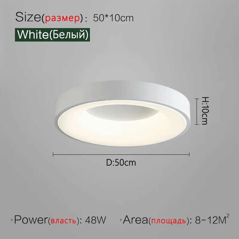 DecorBites™ 2023 Minimalist Round Dining Room Master Bedroom Ceiling Lamp