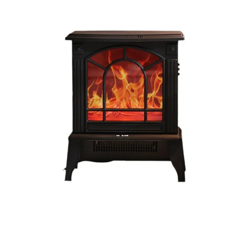 DecorBites™ 3D Flame Electric Fireplace Heater | Instant Heat | Wide-Area Airflow | Modern Home Stove