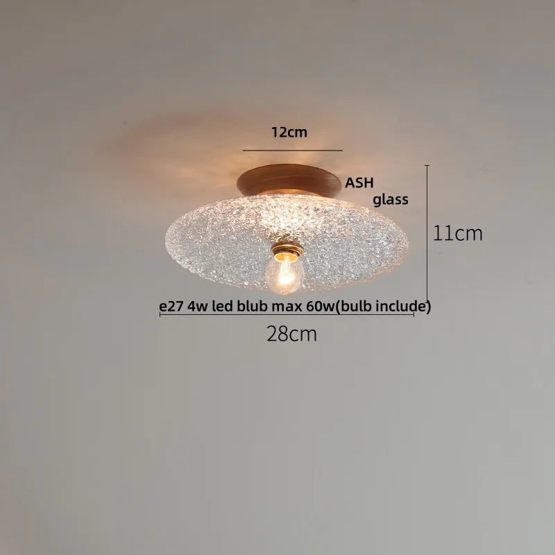 DecorBites™ Clear Glass LED Ceiling Lamp Copper Socket Modern Nordic Style Lighting